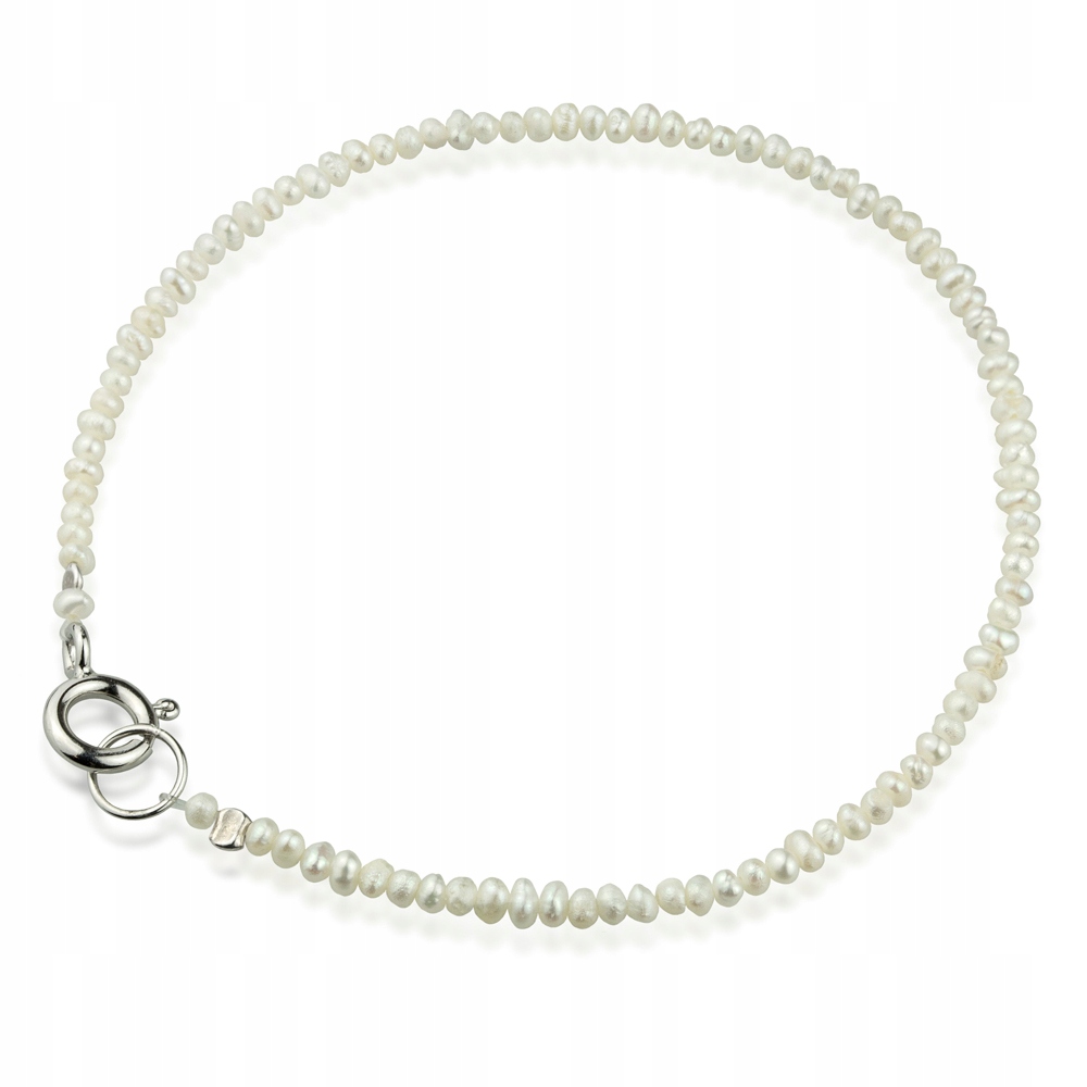 Stříbrný Náramek Z Drobných Barokních Perel