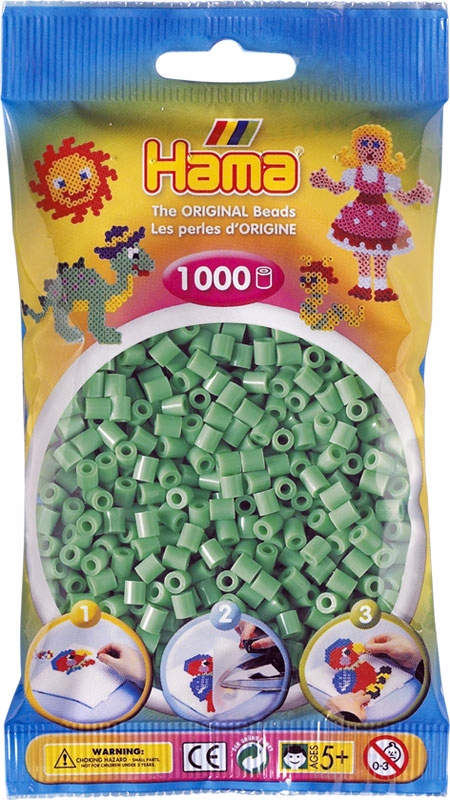

Koraliki 1000 szt. j.zielone Hama MIDI 207-11