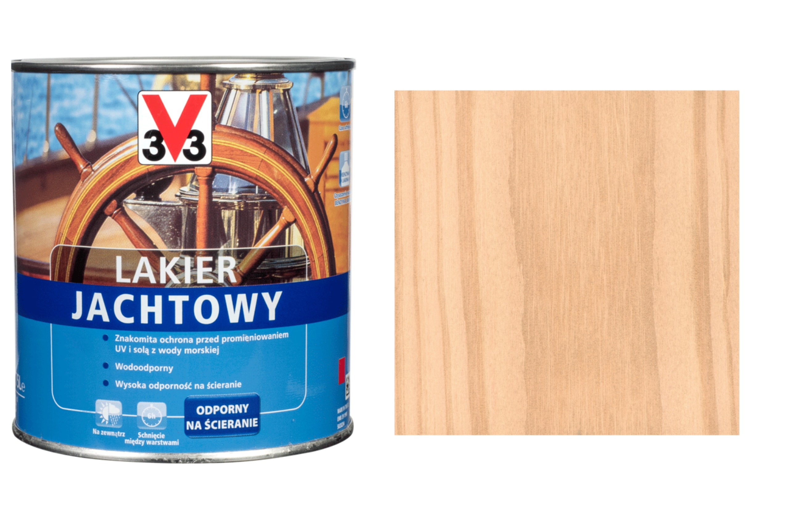 

V33 Lakier Do Drewna Jachtowy Bezbarwny 0.75L