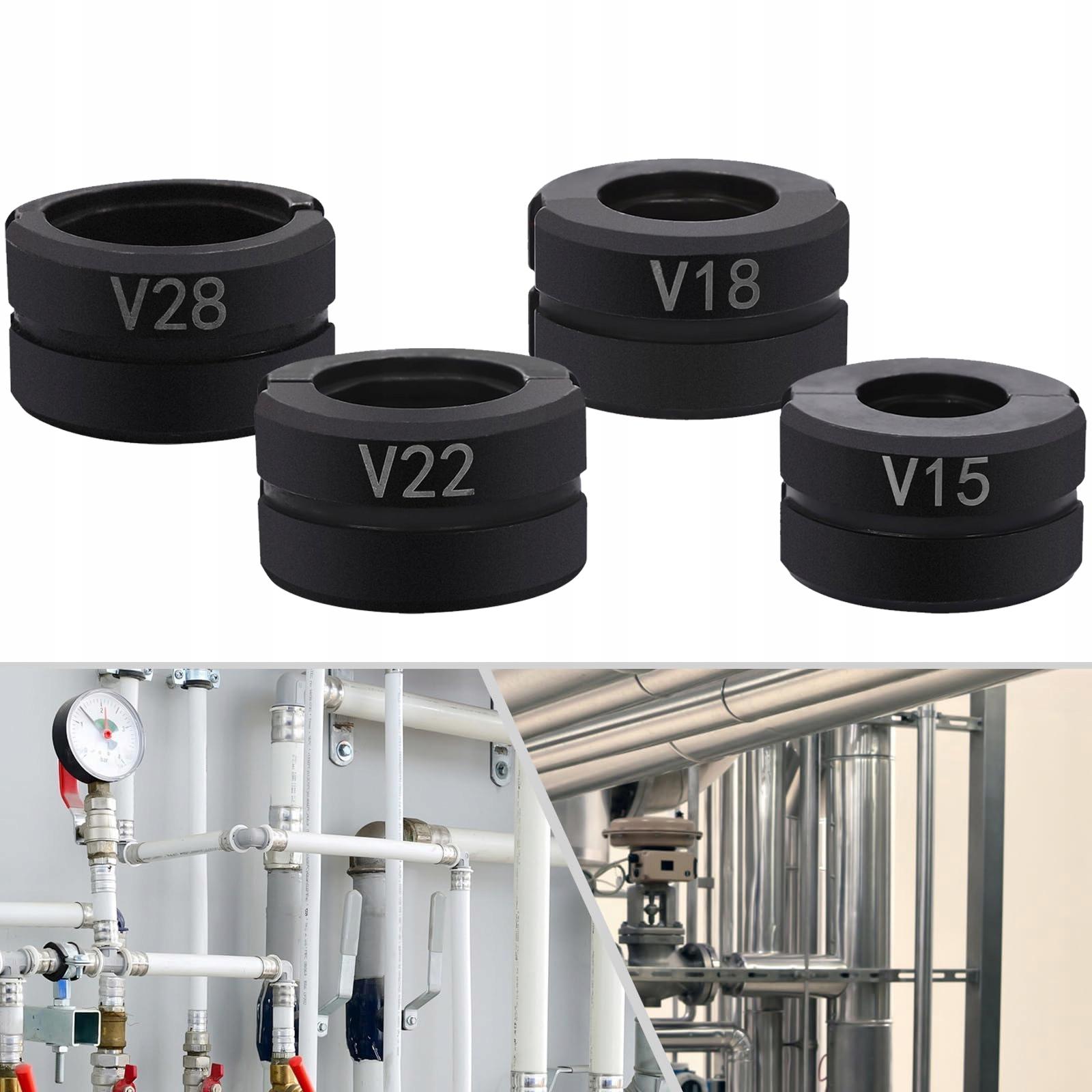 Spojky V pro lisovací lis na trubky 15-28 mm