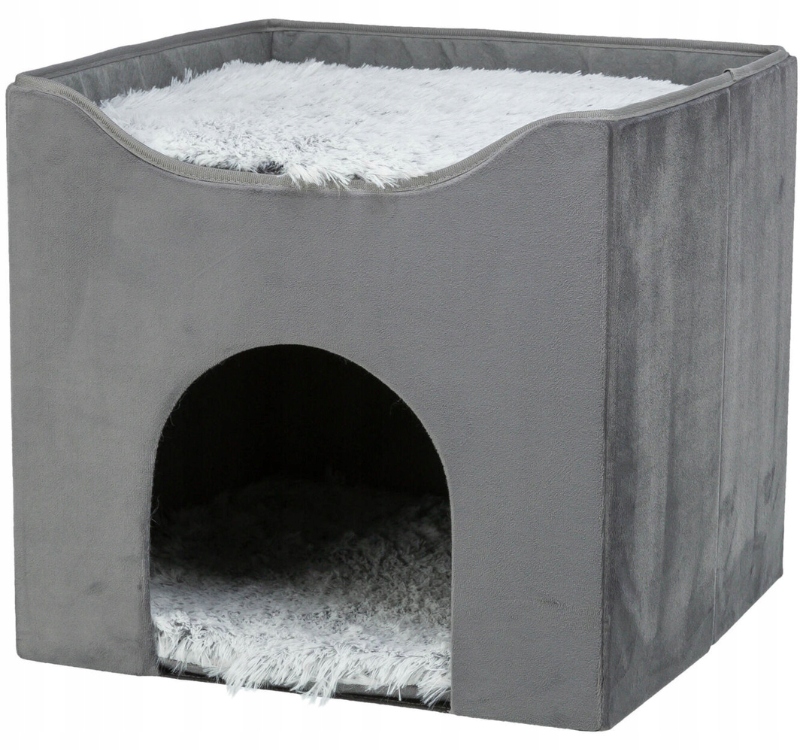 Trixie Harvey Legowisko piętrowe budka składana domek pufa kota psa 38x38cm