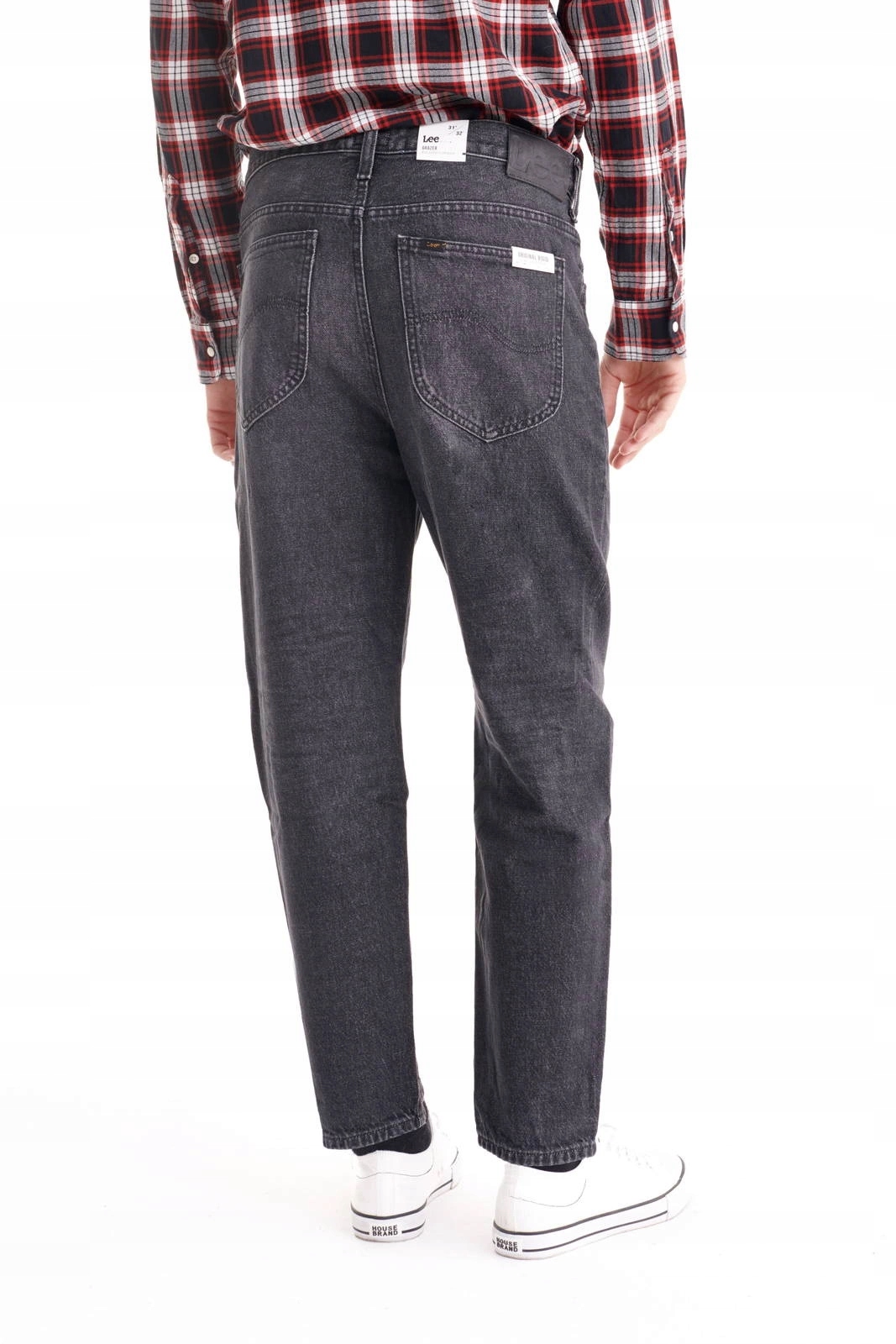 Męskie spodnie jeansowe luźne Lee Grazer Wild Black L73OCNAK 32/32