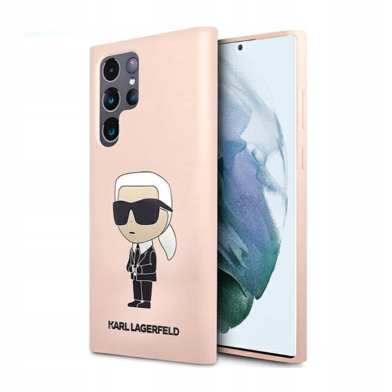 Karl Lagerfeld Silicone Nft Ikonik Pouzdro pro Samsung Galaxy S23 Ultra (růžové)