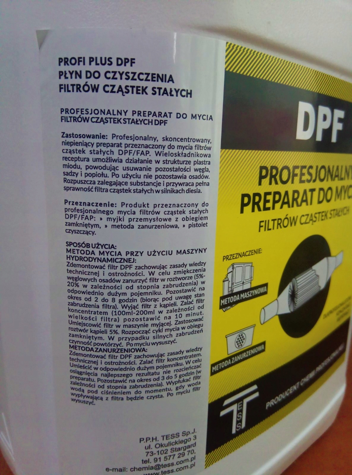 DPF CLEANER Płyn do mycia DPF FAP 5L MOCNY Producent Inny