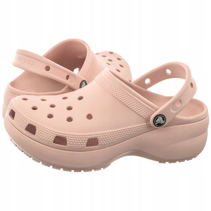 Dámské Nazouváky na platformě Crocs Classic Clog W Quartz béžové