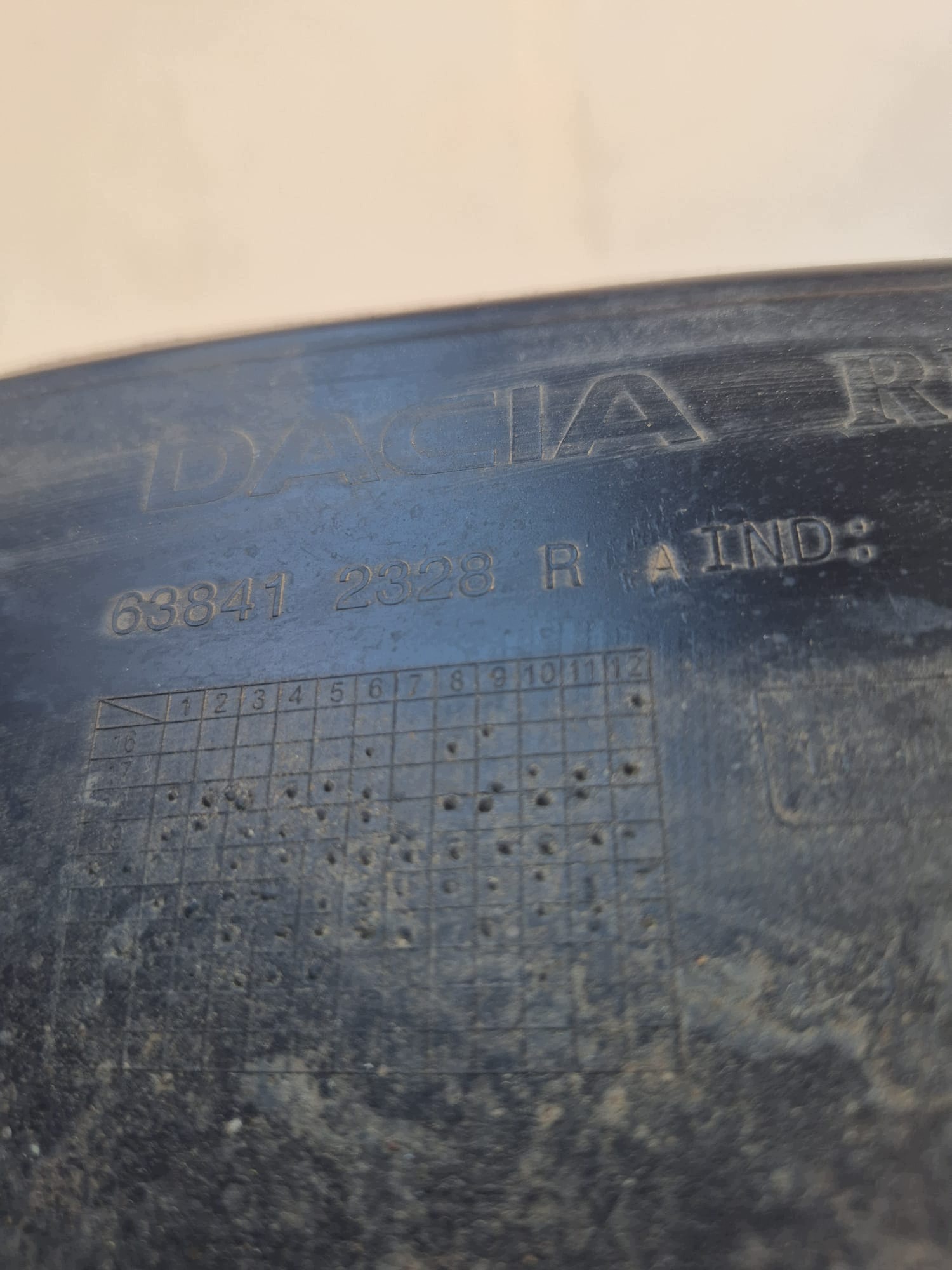 DACIA DUSTER II 2 17-24 mudguard front front left 638412328R