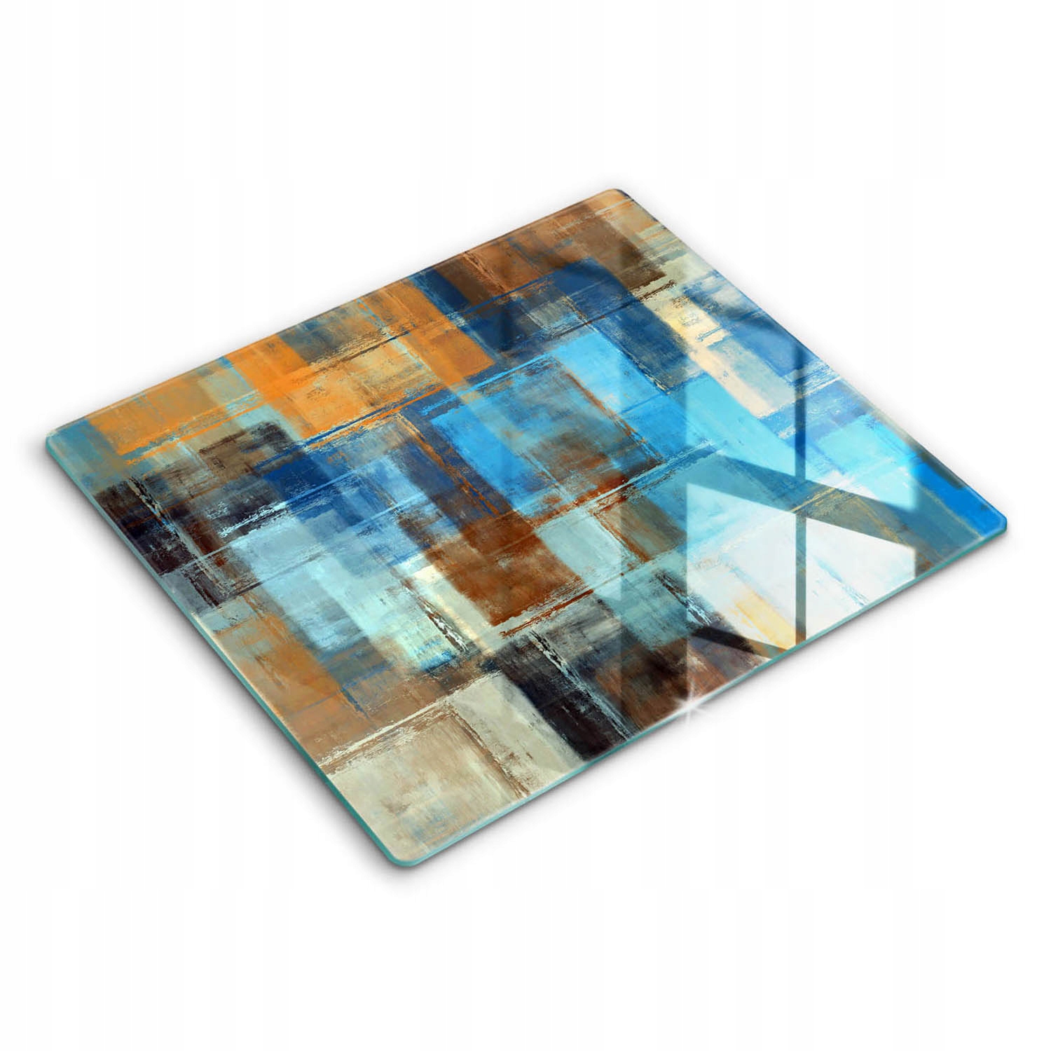 Tvrzená multifunkční dekorativní skleněná krytka 60 x 52 cm Malované pozadí