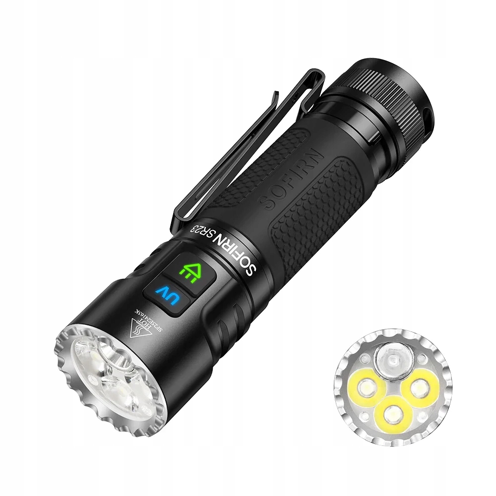 Latarka Sofirn SR23 Usb-c 3300lm Uv 365nm akumulator