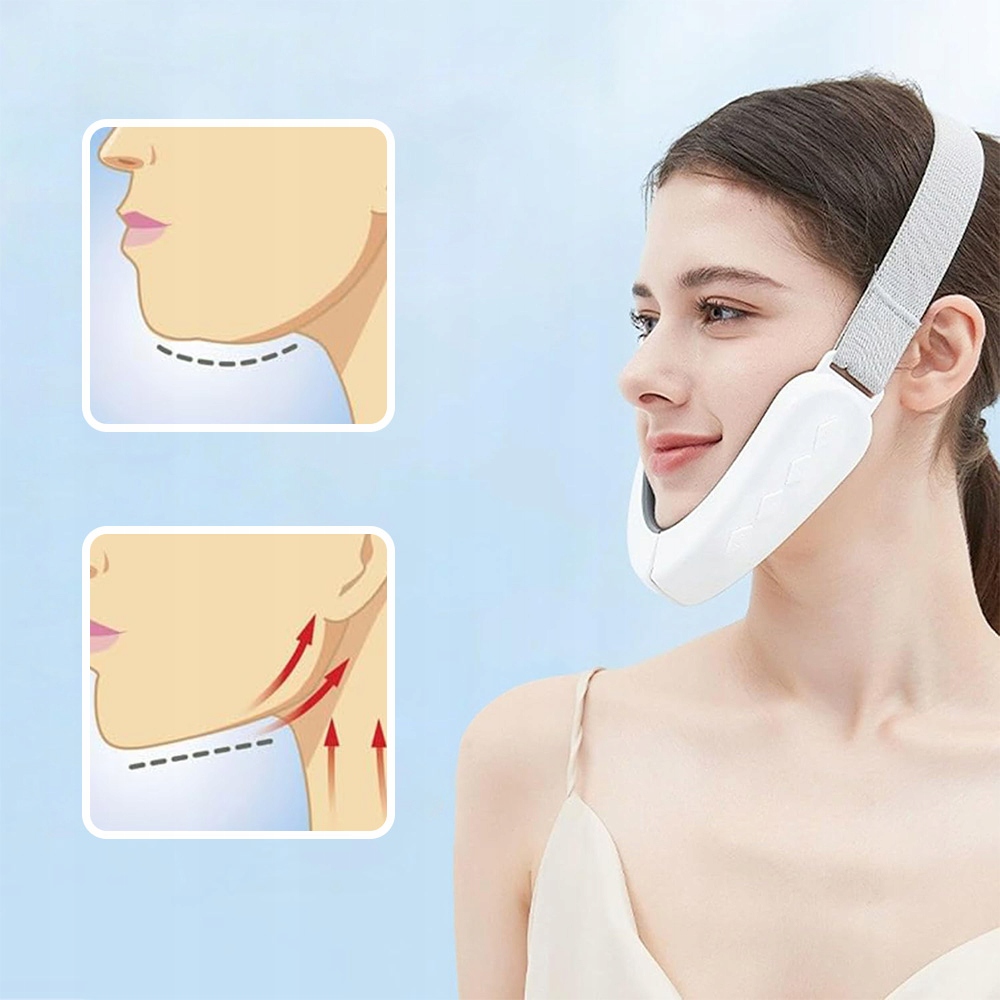 Masážní Přístroj Na Obličej V-face Lifting Obličeje A Čelisti Led Nejnovější Model 3.7V