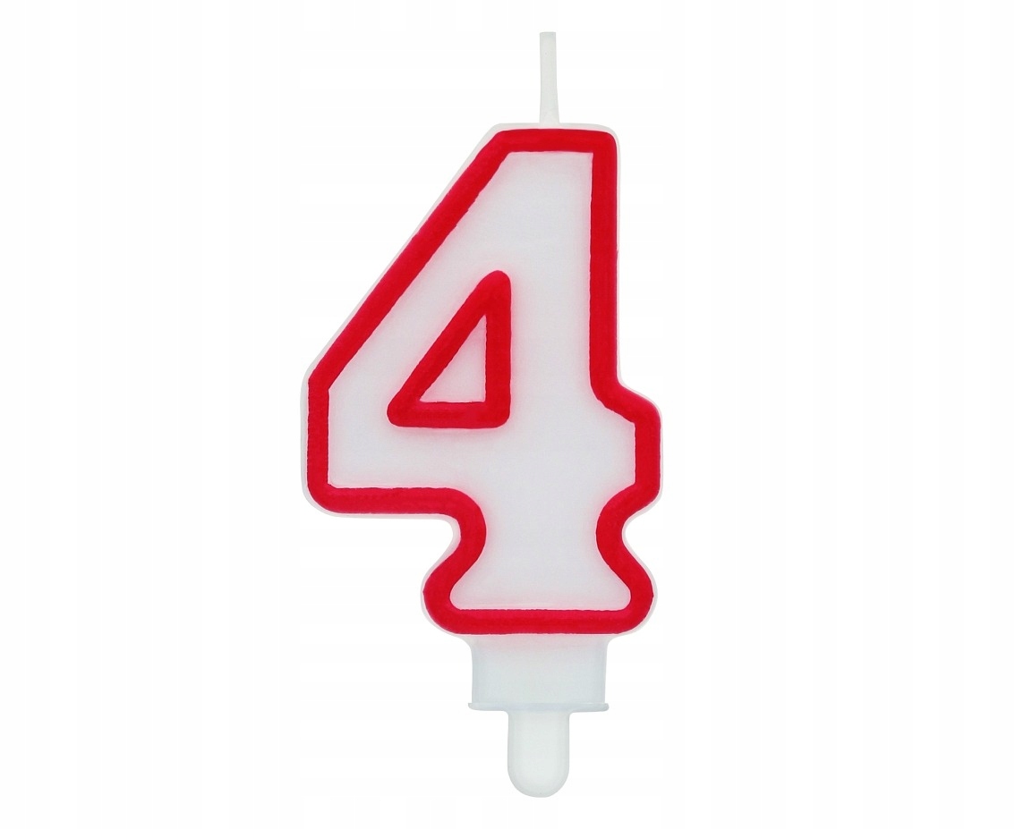 świeczka urodzinowa CYFRA ''4'' PF-SCC/4 — 2