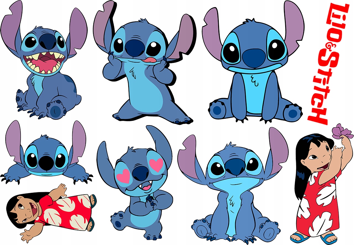 TATUAŻE ZMYWALNE LILO I STICH - WIELE WZORÓW