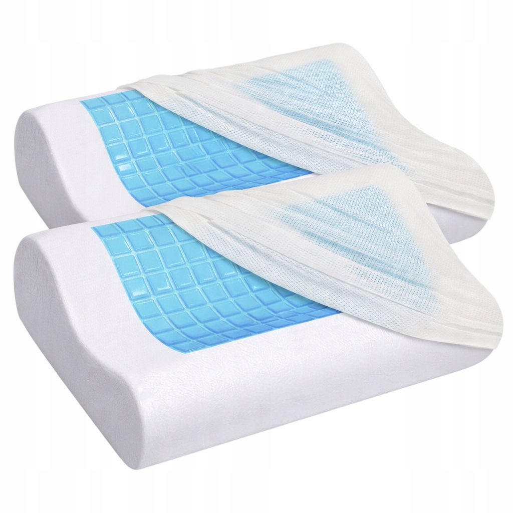 Poduszka Ortopedyczna do Spania na Boku Plecach Memory Profilowana 2szt