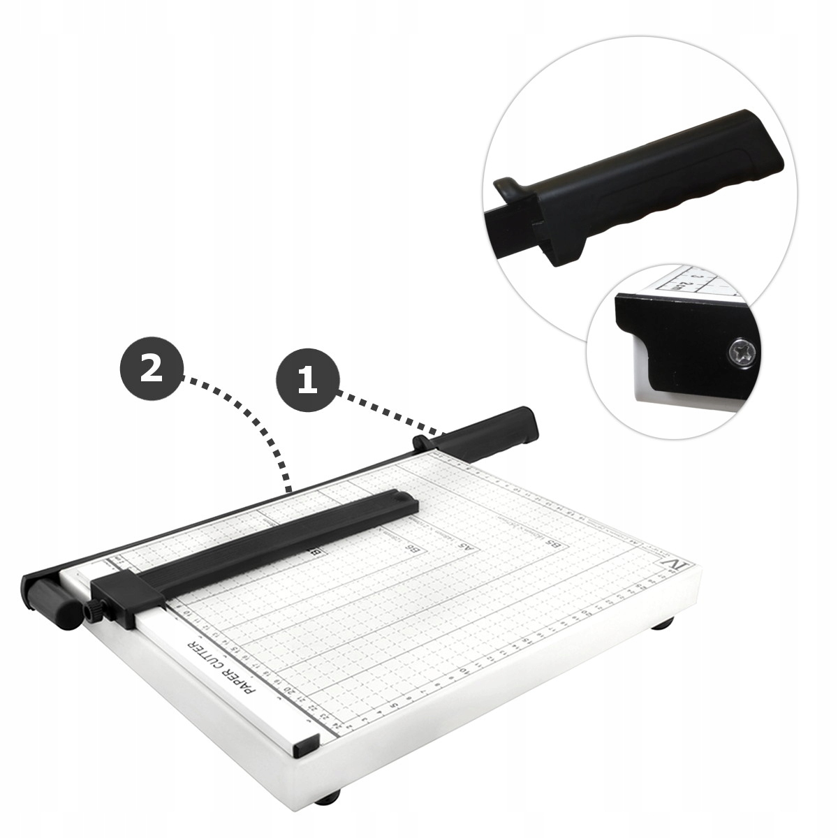 GILOTYNA cięcia papieru MOCNA METALOWA miara B7-A4 Rodzaj ręczna