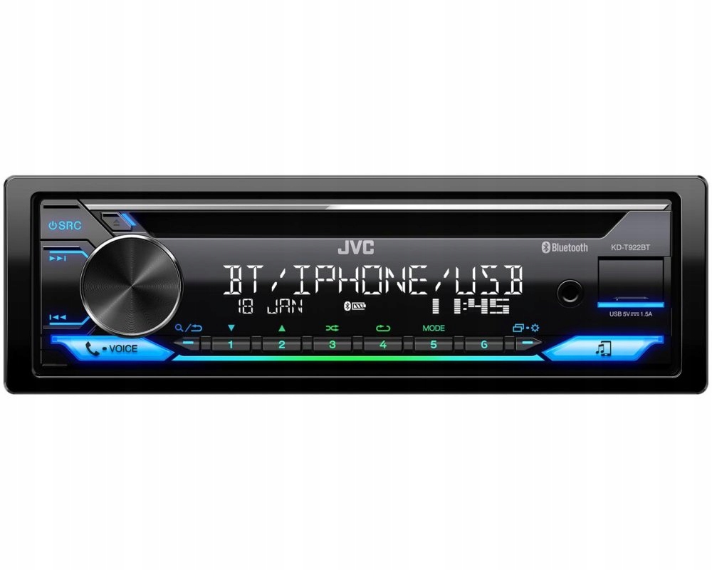Autorádio s Bluetooth Jvc KD-T922BT