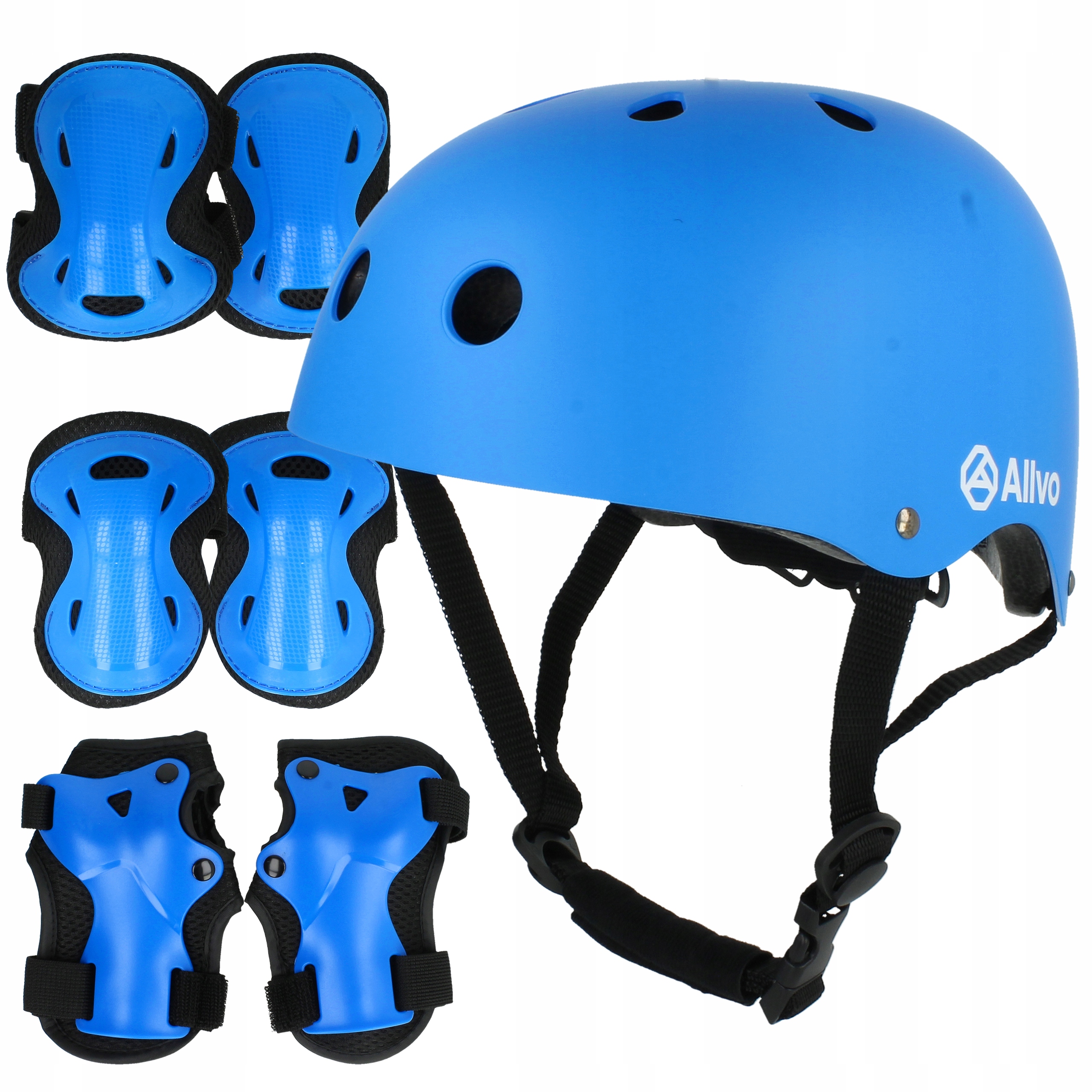 Zestaw Ochraniacze Na Wrotki Rolki Dla Dzieci Z Kaskiem Rowerowym 7 w 1