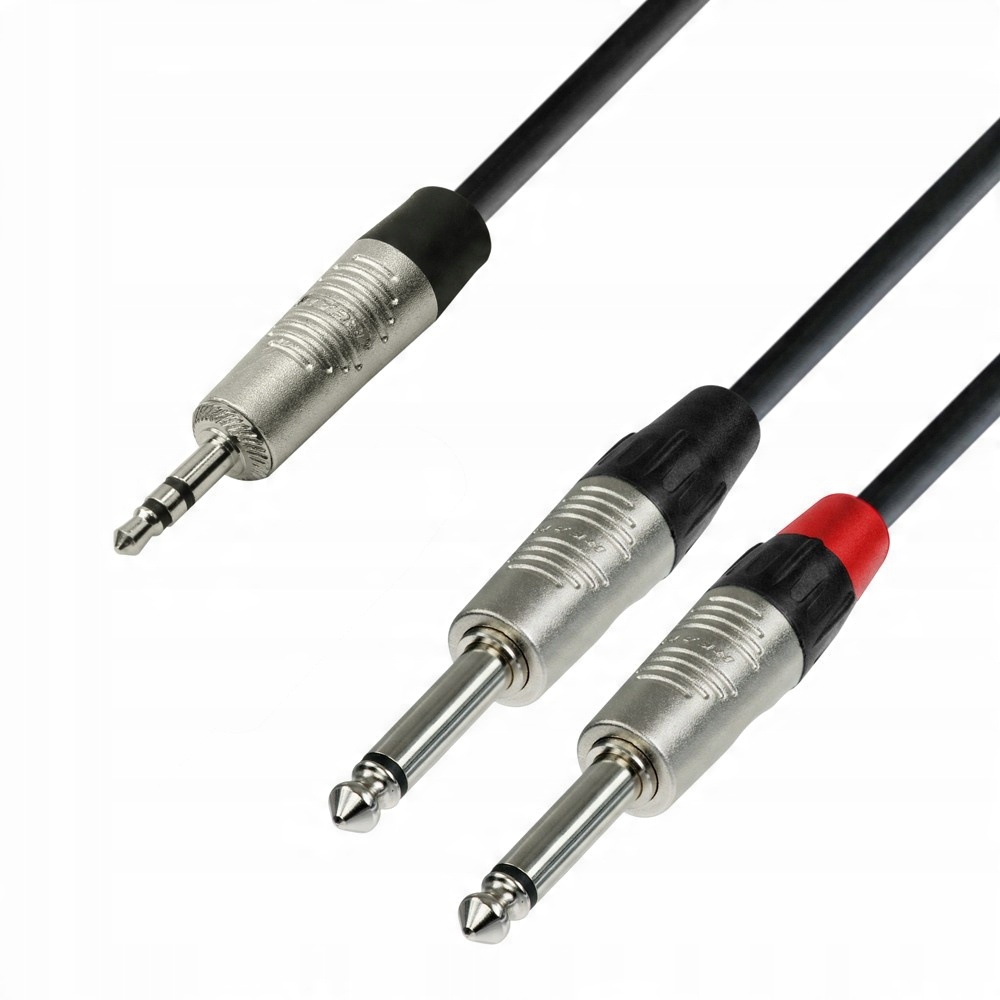 

Adam Hall K4YWPP0300 1xJack 3.5mm-2xJack 6.3mm 3m