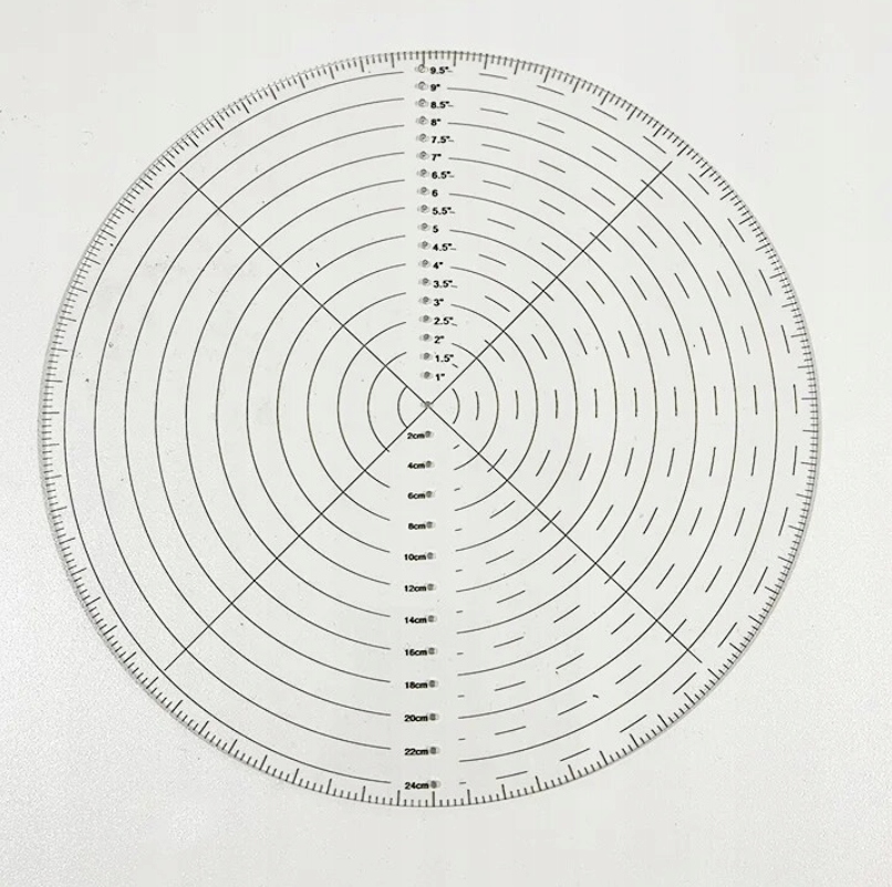 UPTTHOW Okrągły Kompas Akrylowy