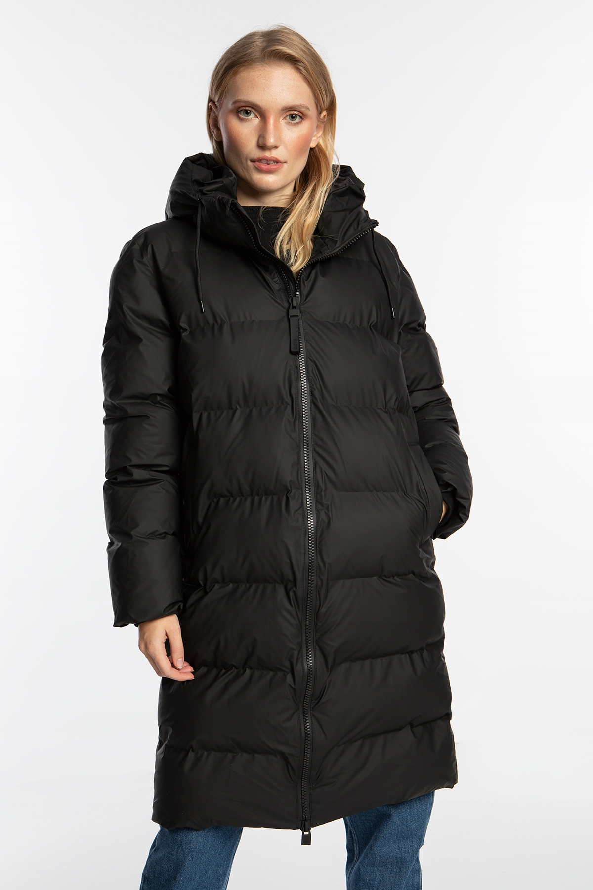 Dámský Kabát Rains Alta Long Puffer Jacket W3T4 15130-001 (xs)