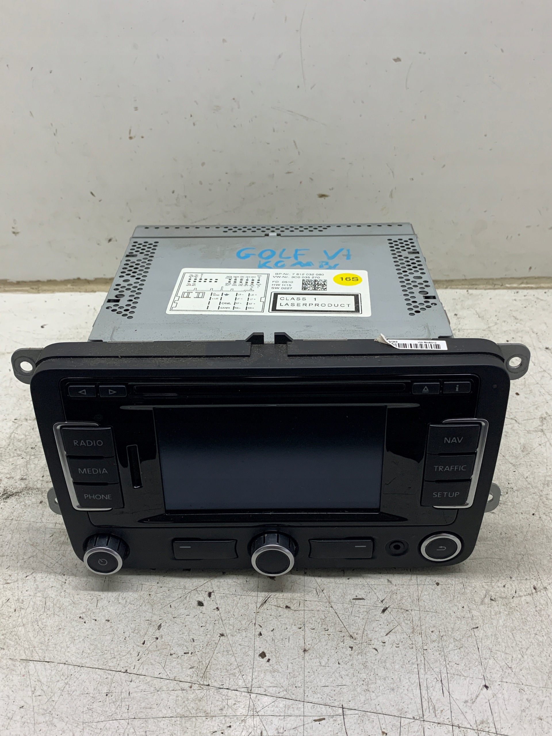 RADIO CD Navigation 3C0035270 VW GOLF VI KOMBI