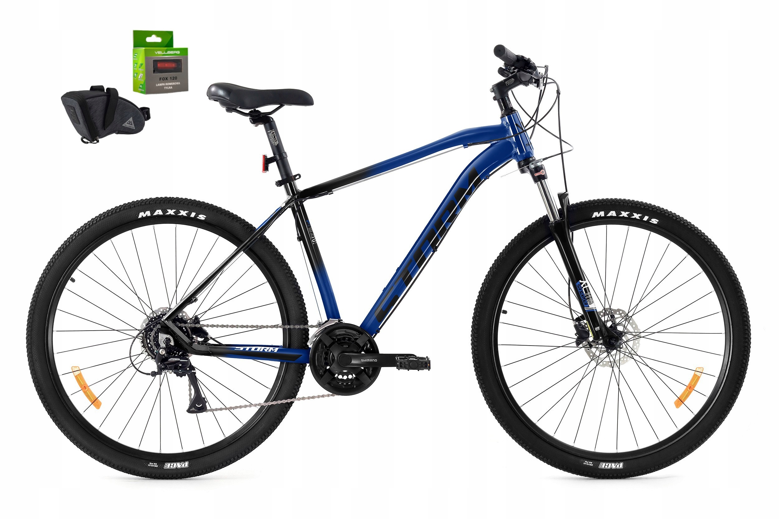 Rower 29 Storm Mtb Shark 4.0 M Acera 3x8 2HT 17" granatowo-czarny +gra