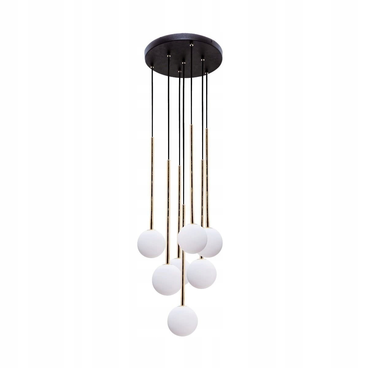 Lampa wisząca do salonu siedem szklanych kloszy Ali 5642 Zuma