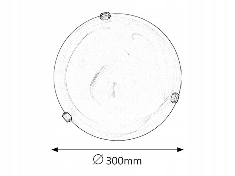 Plafon ALABASTRO 3203 Rabalux + GRATIS Zasilanie sieciowe