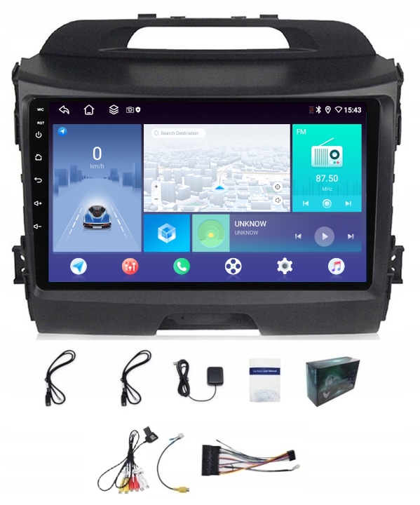 Rádio Navigácia Carplay Android Kia Sportage 2010-2015 4GB 64GB Sim