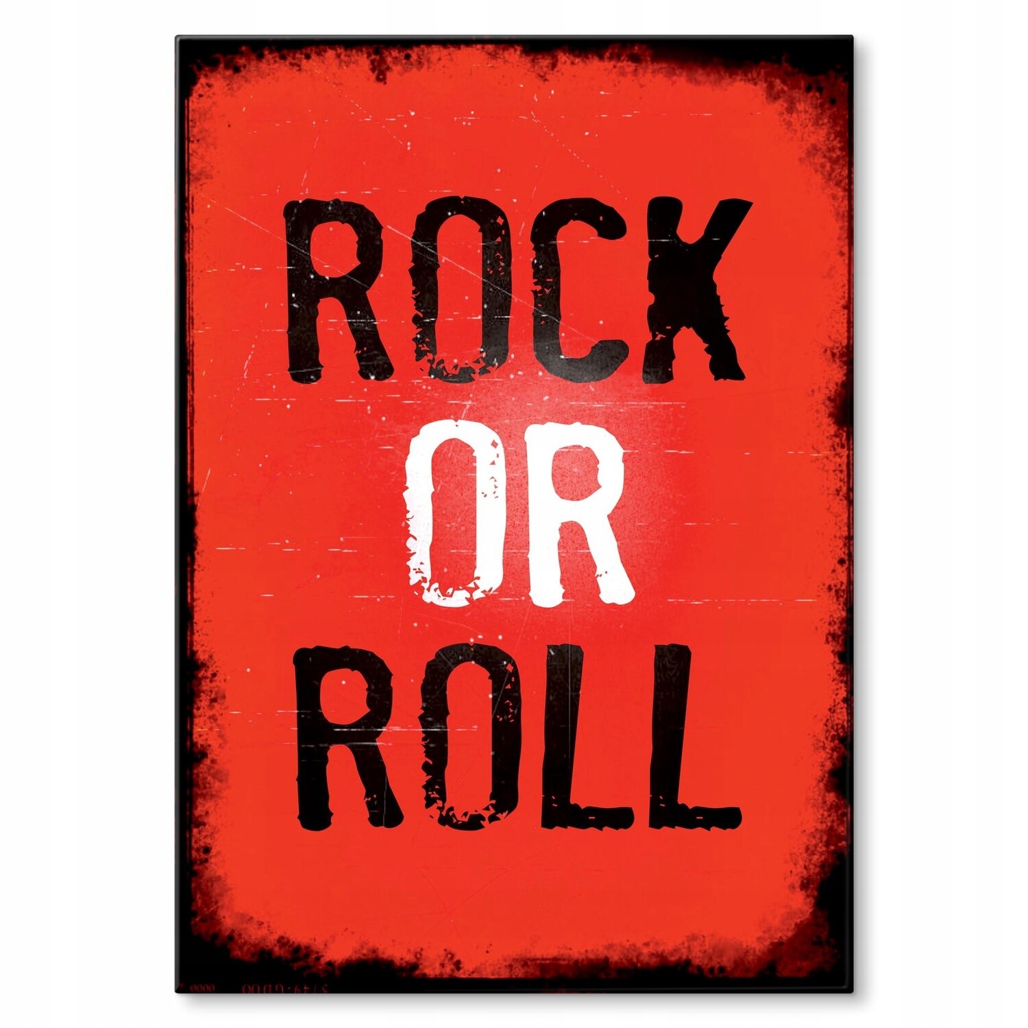 Kovový plakát Rock or roll Dárek 42 x 59 cm