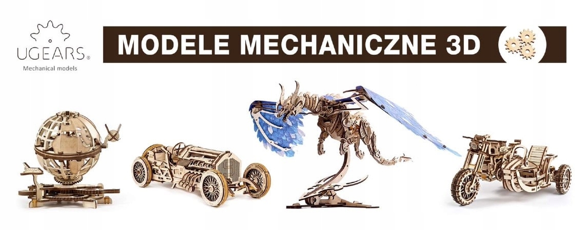 Puzzle 3D Zegar SKY WATCHER Ugears Szerokość produktu 200 cm