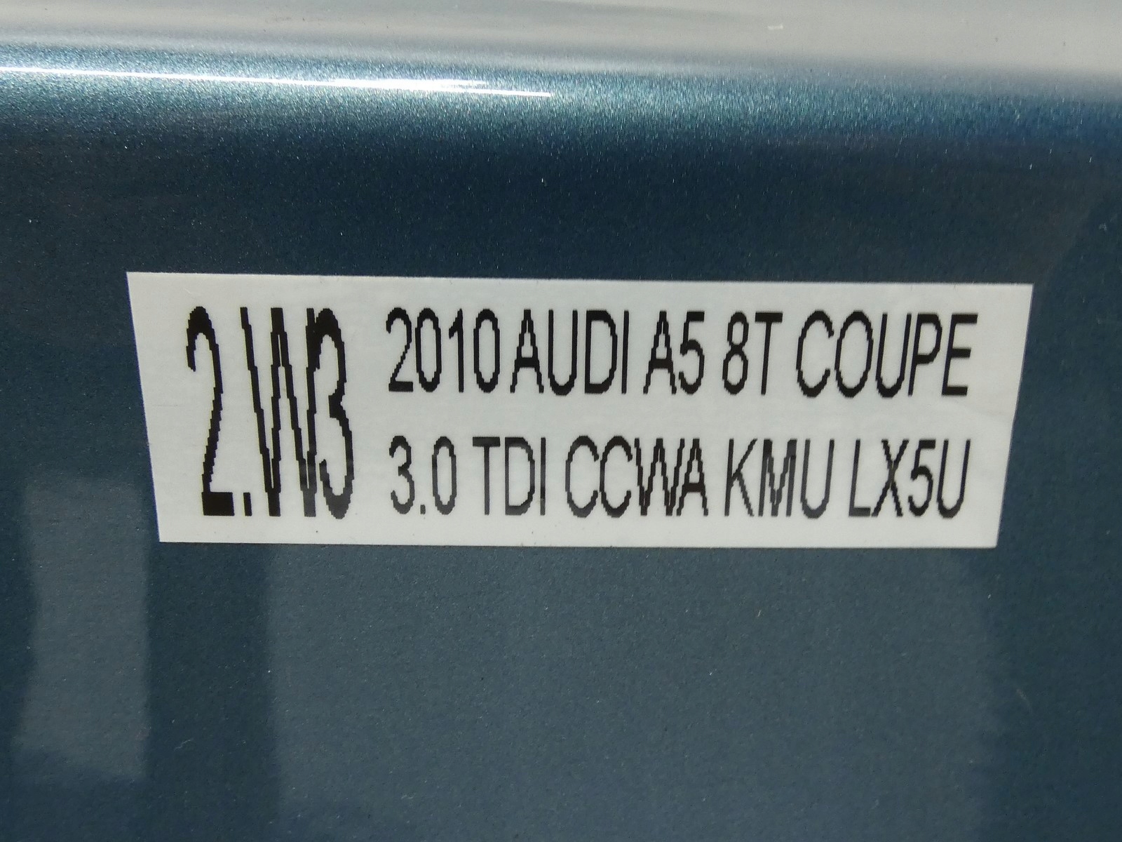 trunk door boot rear part rear AUDI A5 8T 3D COUPE LK7X