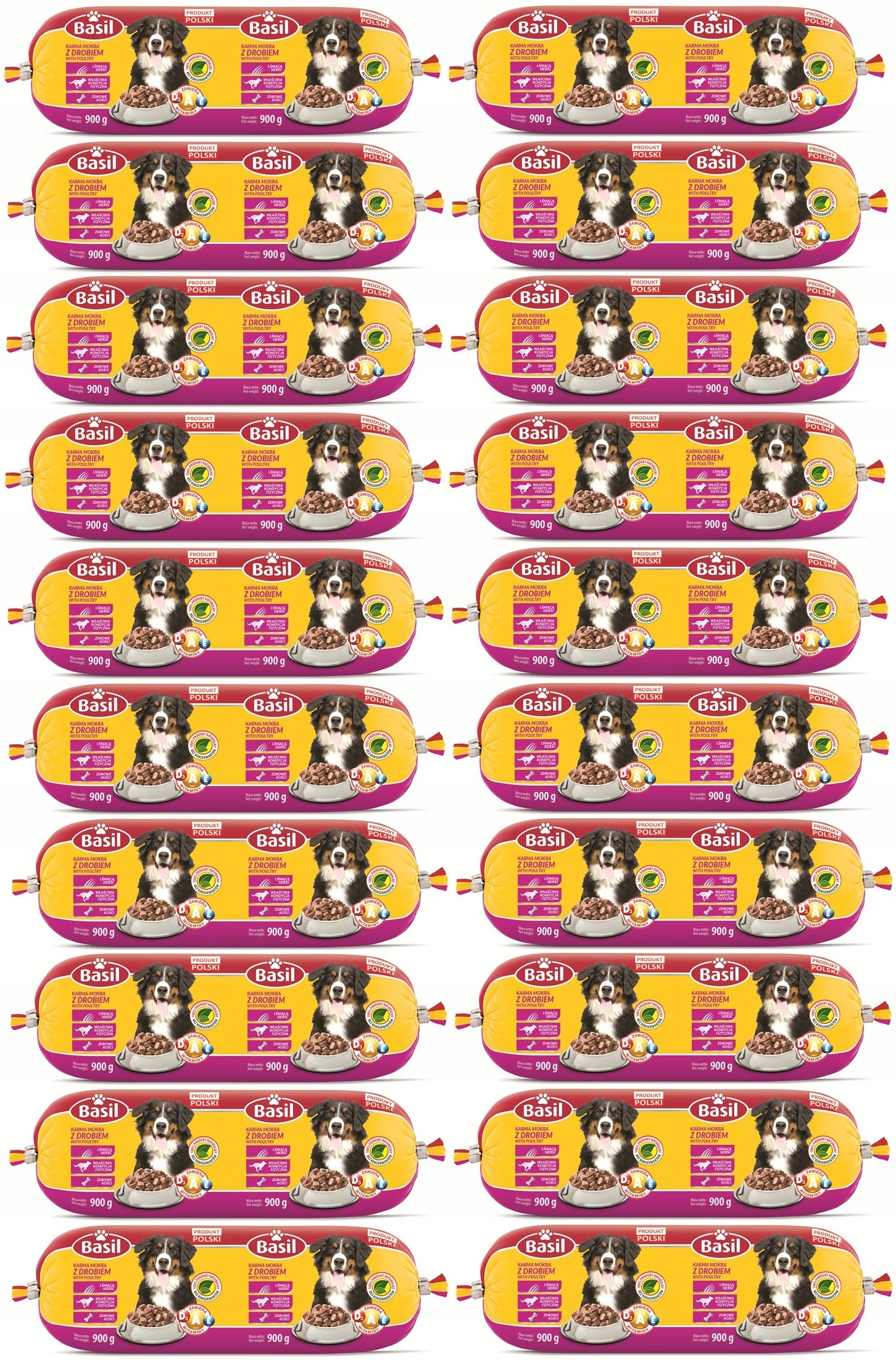 Levně Basil 900g drůbeží krmivo pro psy Krmivo 20 ks