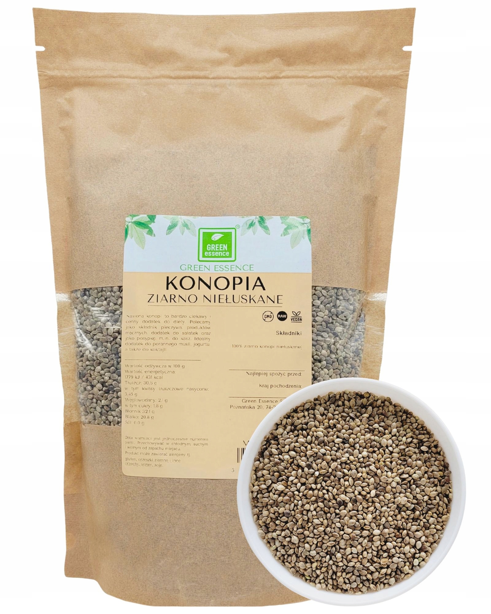 Levně Semena Konopí Zrno 1kg 5x neloupané konopí přírodní protein pro vegany