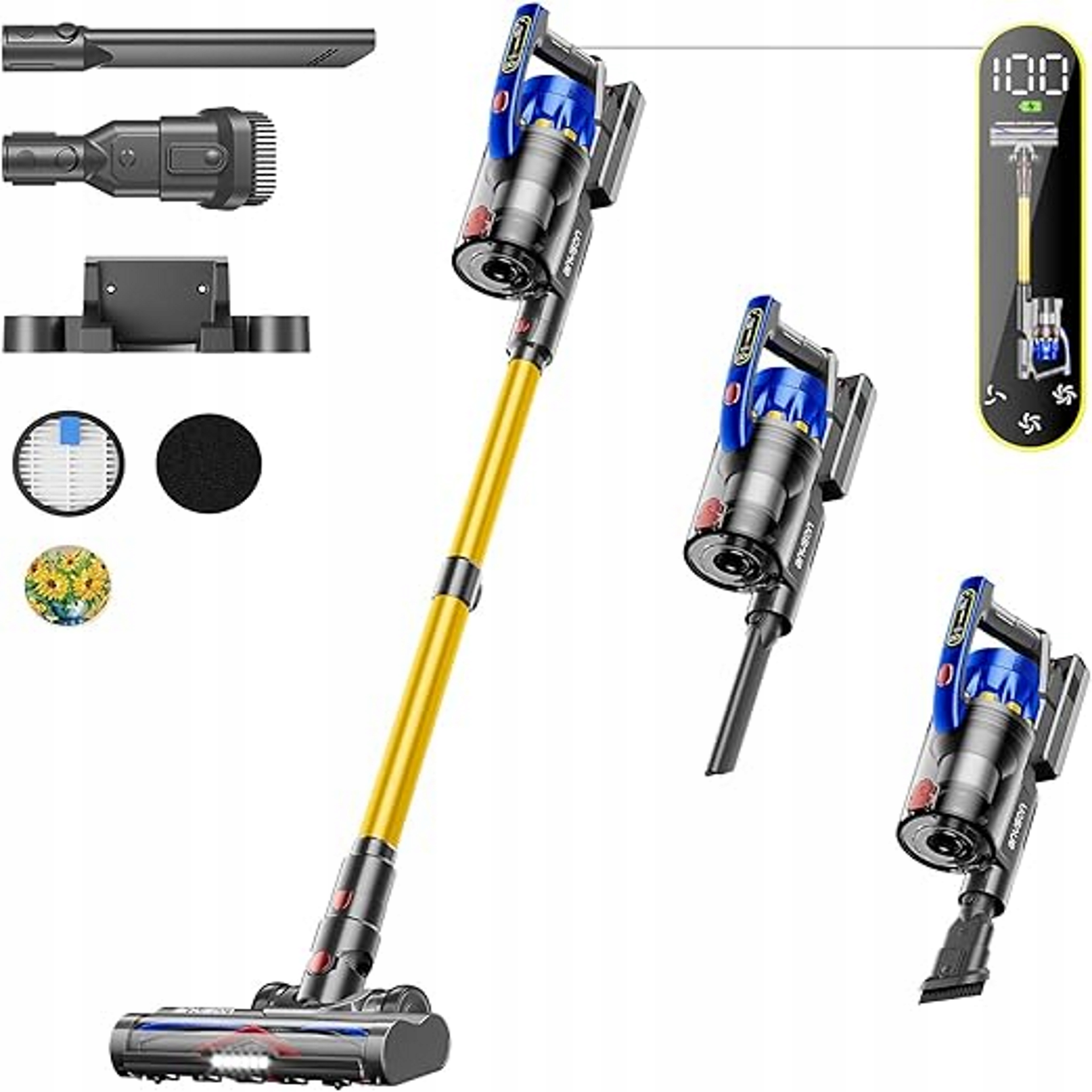 Odkurzacz pionowy bezprzewodowy Anyson Vortex 7 500W 40Kpa