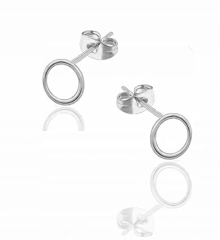 

Kolczyki Celebrytki Kółko Koła Ring Srebro 5 MM