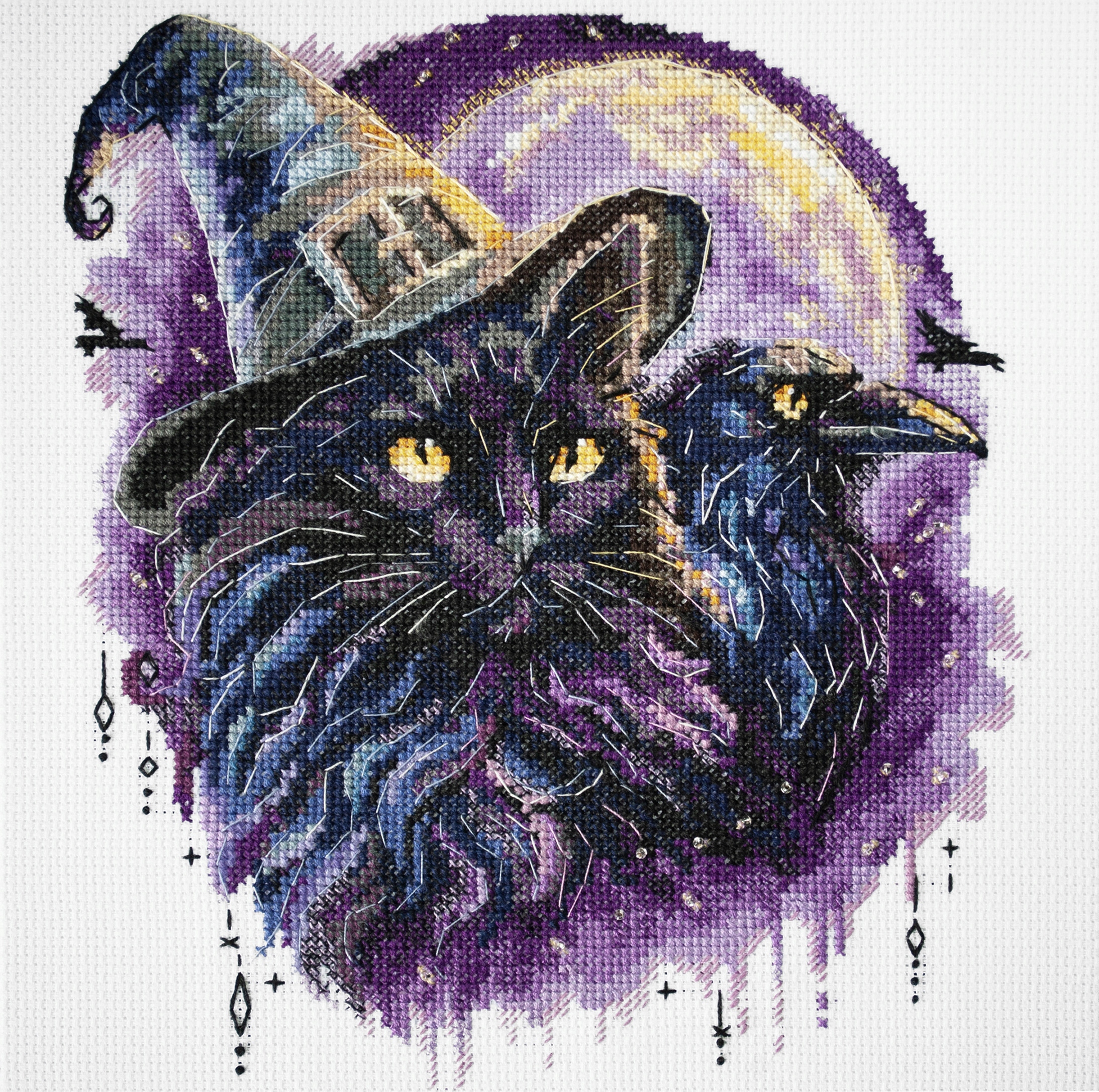 Výšivky křížkovým stehem Kouzelné stíny (Halloweenské motivy)