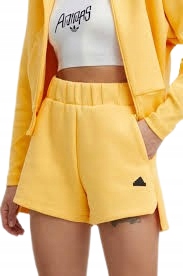 Adidas Sportovní Žluté Krátké Kraťasy S Elastickým Páskem L 2DA