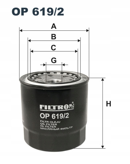 

Filtron Filtr Oleju Op 619/2