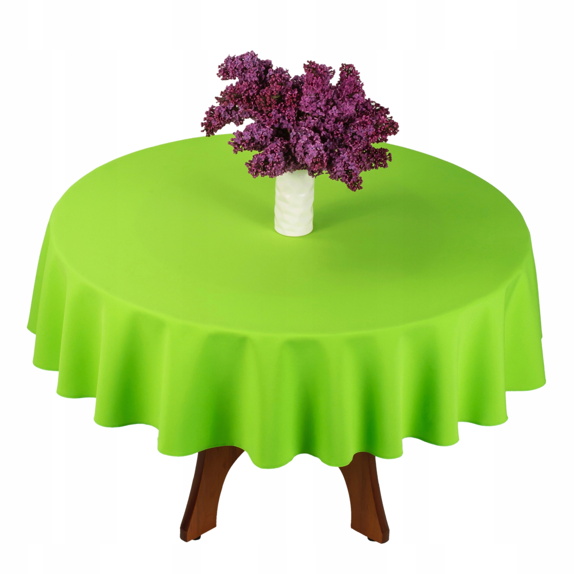 ELEGANCKI GŁADKI OWALNY OBRUS OWAL SELEDYN 120x220