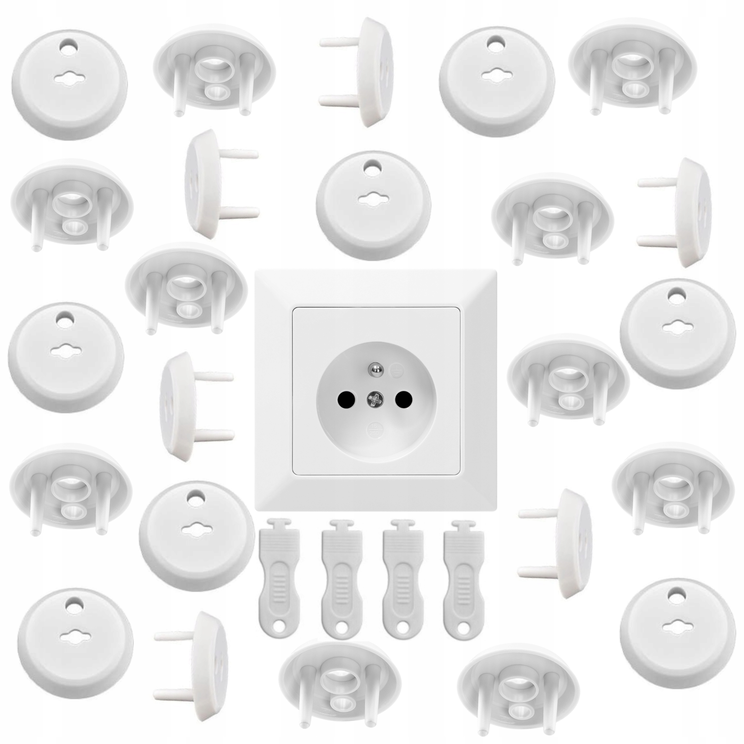 

Zaślepki Zatyczki Do Kontaktu Gniazdek 24 Sztuki