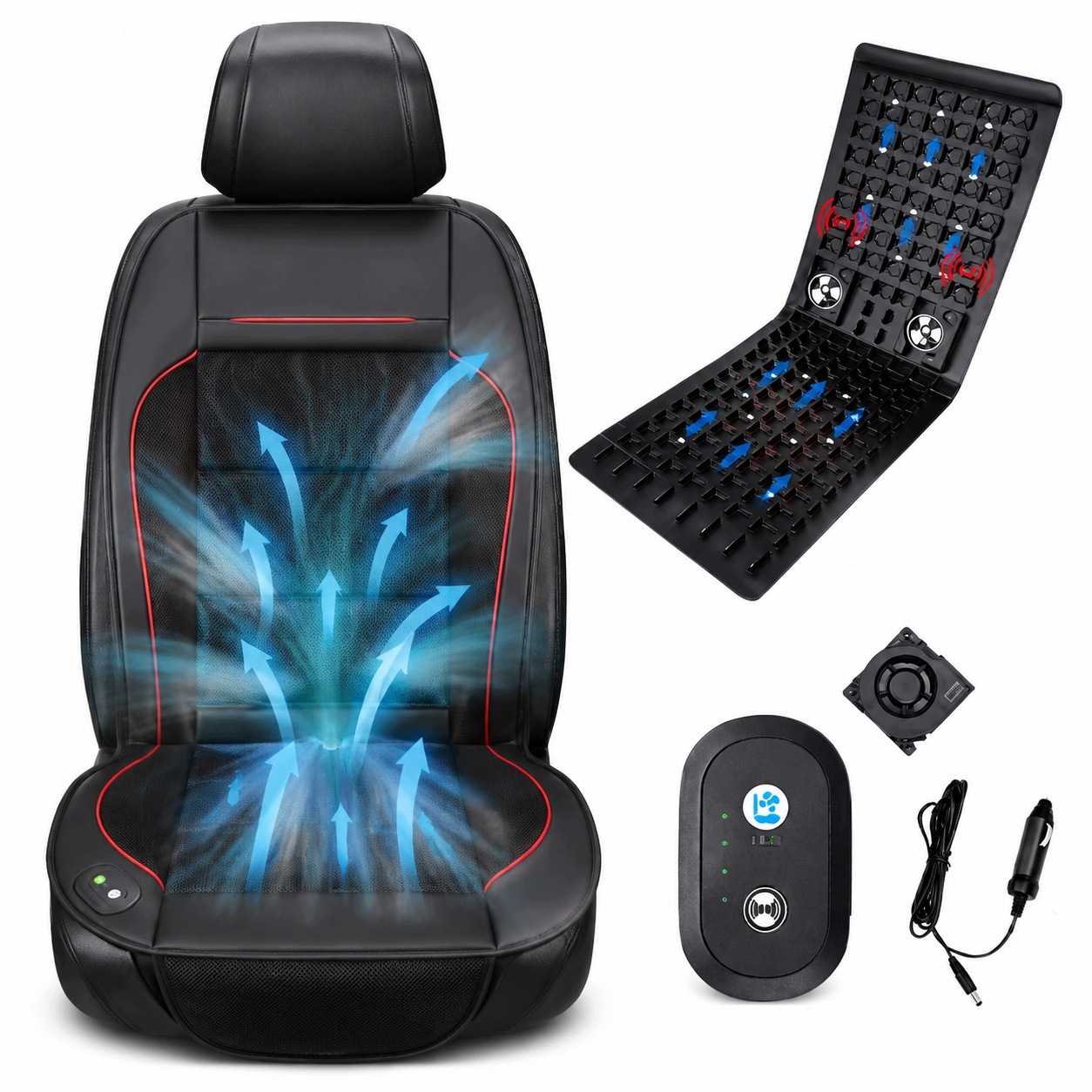 Chladicí podložka Cool Car Seat Ventilace Sedadlo Auto Suv 12V
