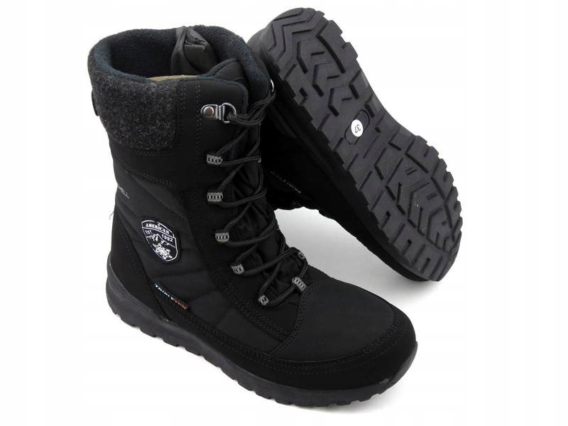 ŚNIEGOWCE BUTY ZIMOWE AMERICAN CLUB SN23 TRIPLETEX Kolor czarny