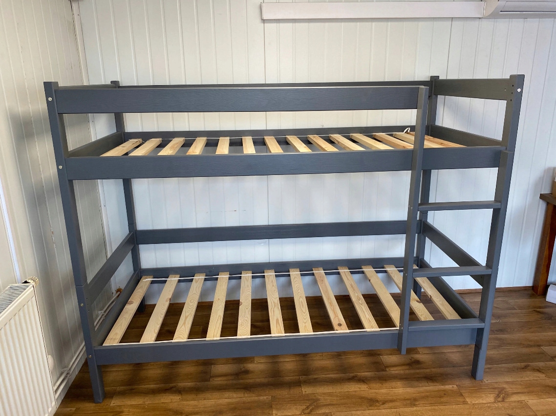 Łóżko piętrowe grafitowe 90x200 'HIT' Kod producenta 20