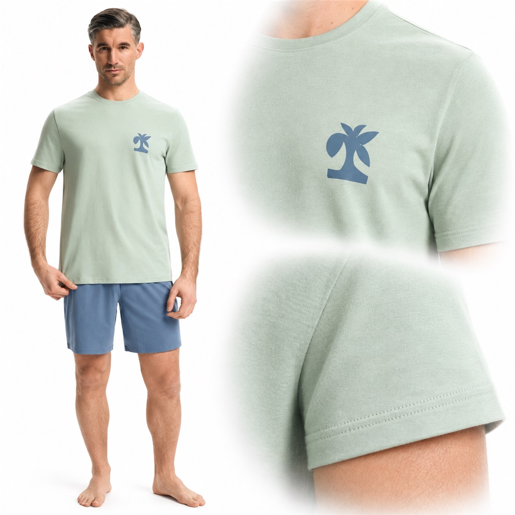 Pánské pyžamo Henderson Break 44507 zelené 2XL Anrr