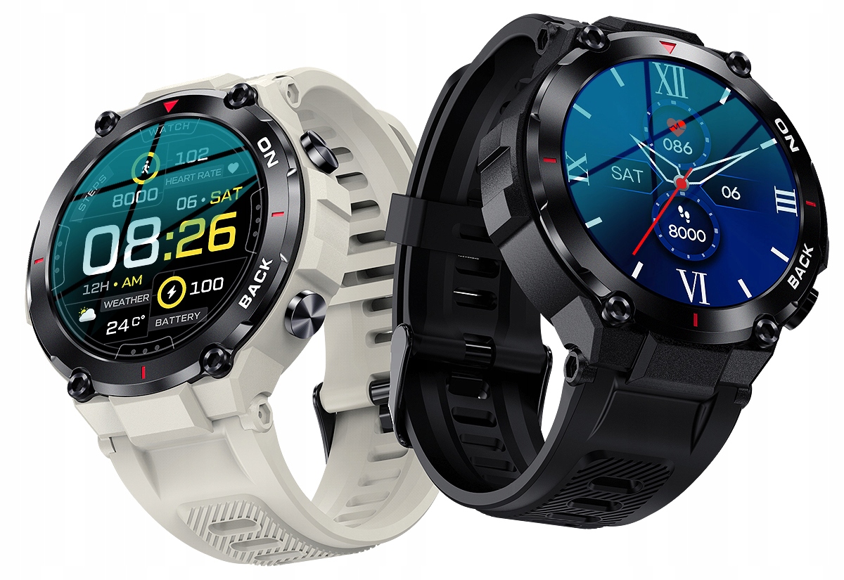 Smartwatch GRAVITY GT8-1 CZARNY Męski TĘTNO KALORIE SEN ROZMOWY BT PL SEN Obsługa ładowania bezprzewodowego nie