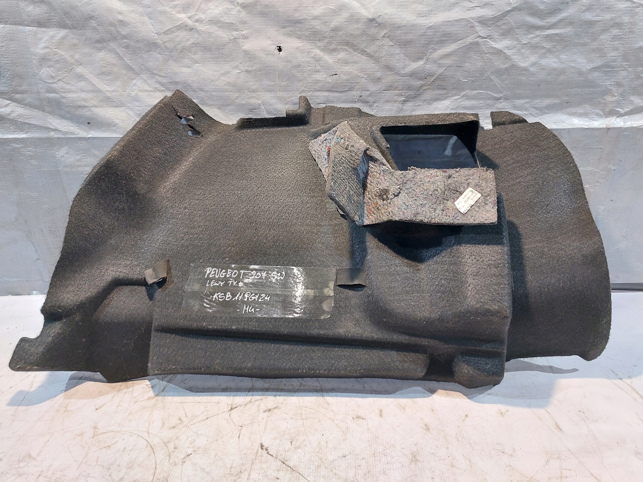boot upholstery left PEUGEOT 207SW