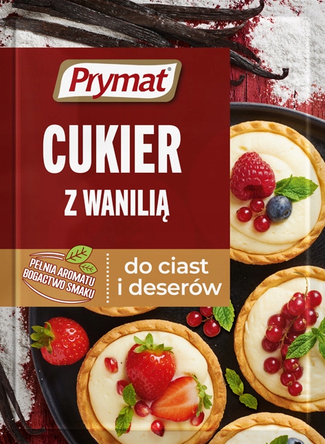 PRYMAT cukier z WANILIĄ do ciast i deserów 10g