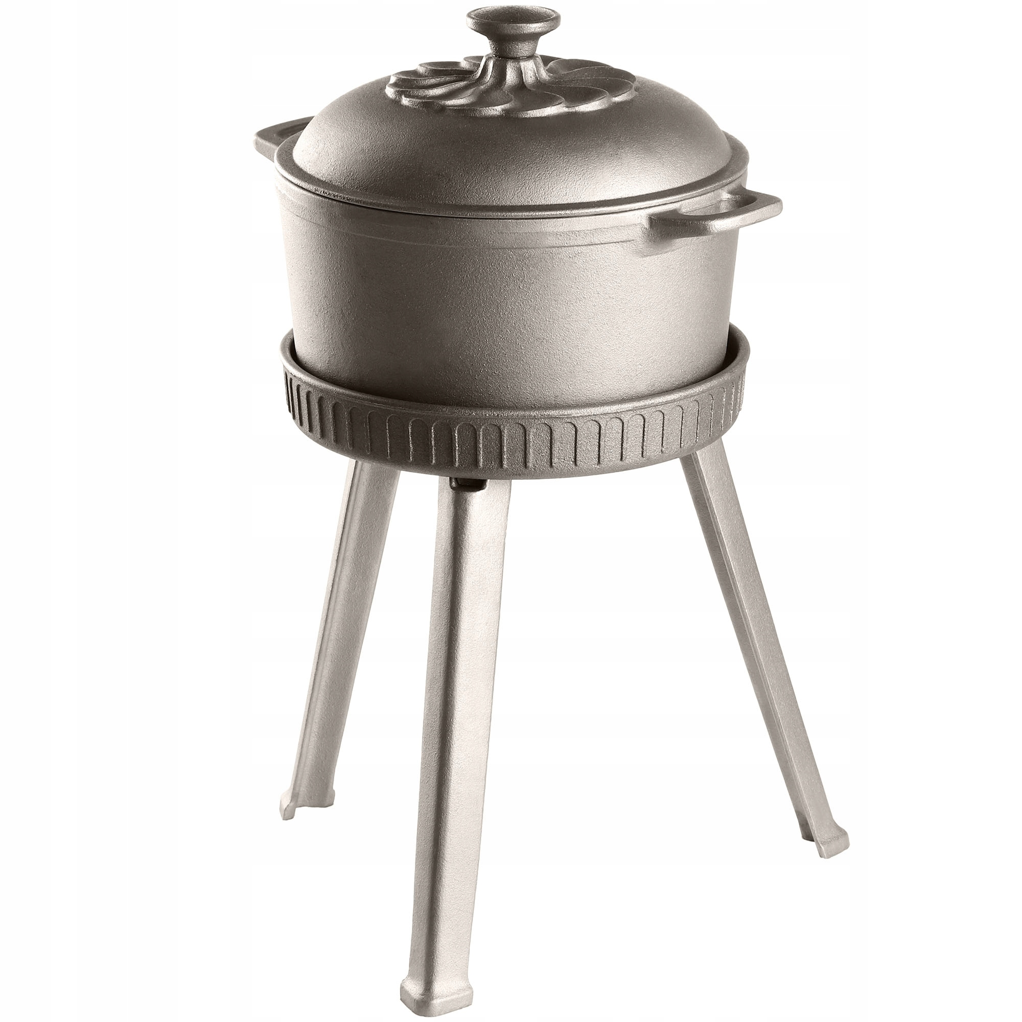 KOCIOŁEK ŻELIWNY MYŚLIWSKI NA OGNISKO + RUSZT 4,5L Pojemność 4.5 l