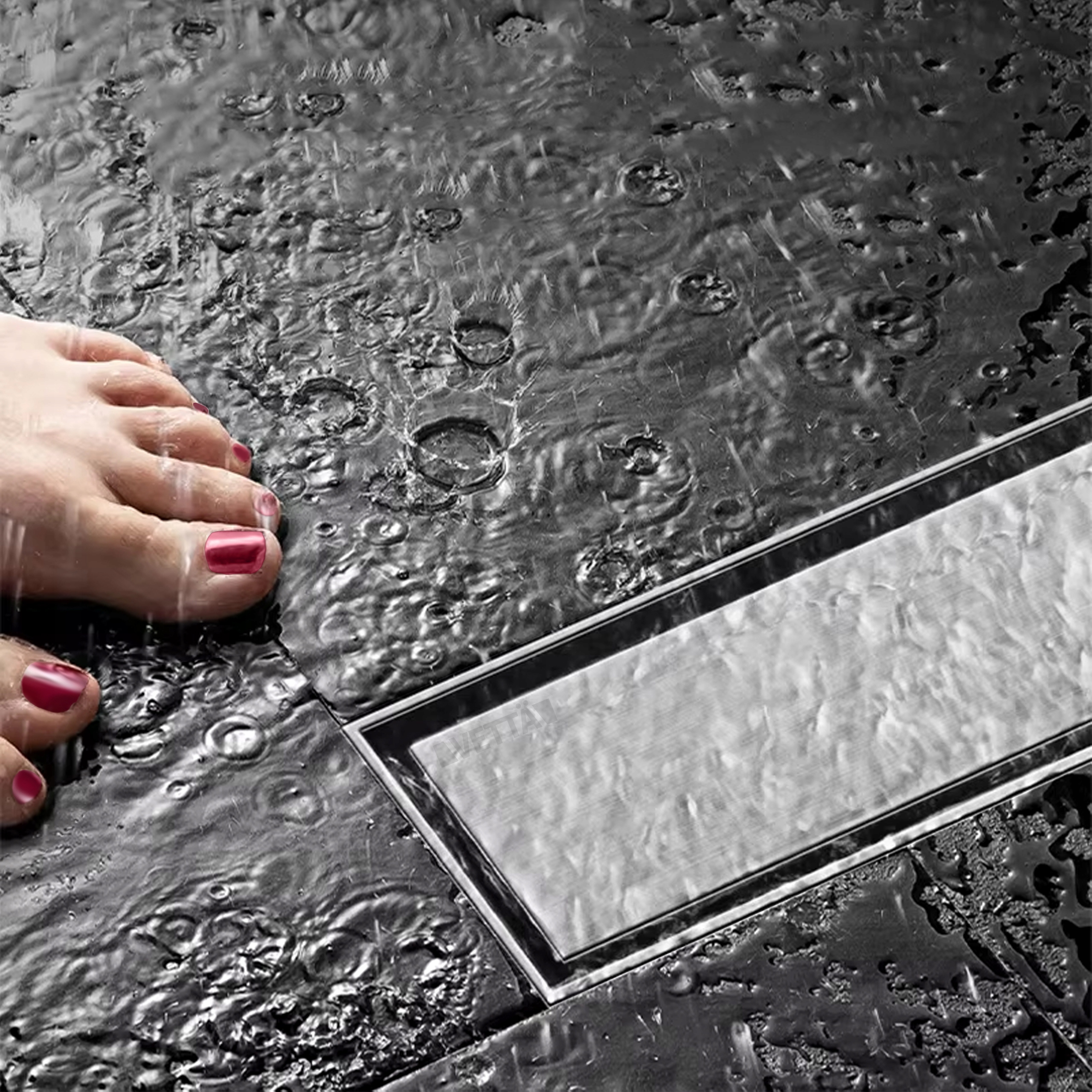 VETTÄ 2w1 ODPŁYW LINIOWY 70cm NISKI SYFON 52mm WYSOKA PRZEPUSTOWOŚĆ Marka inna