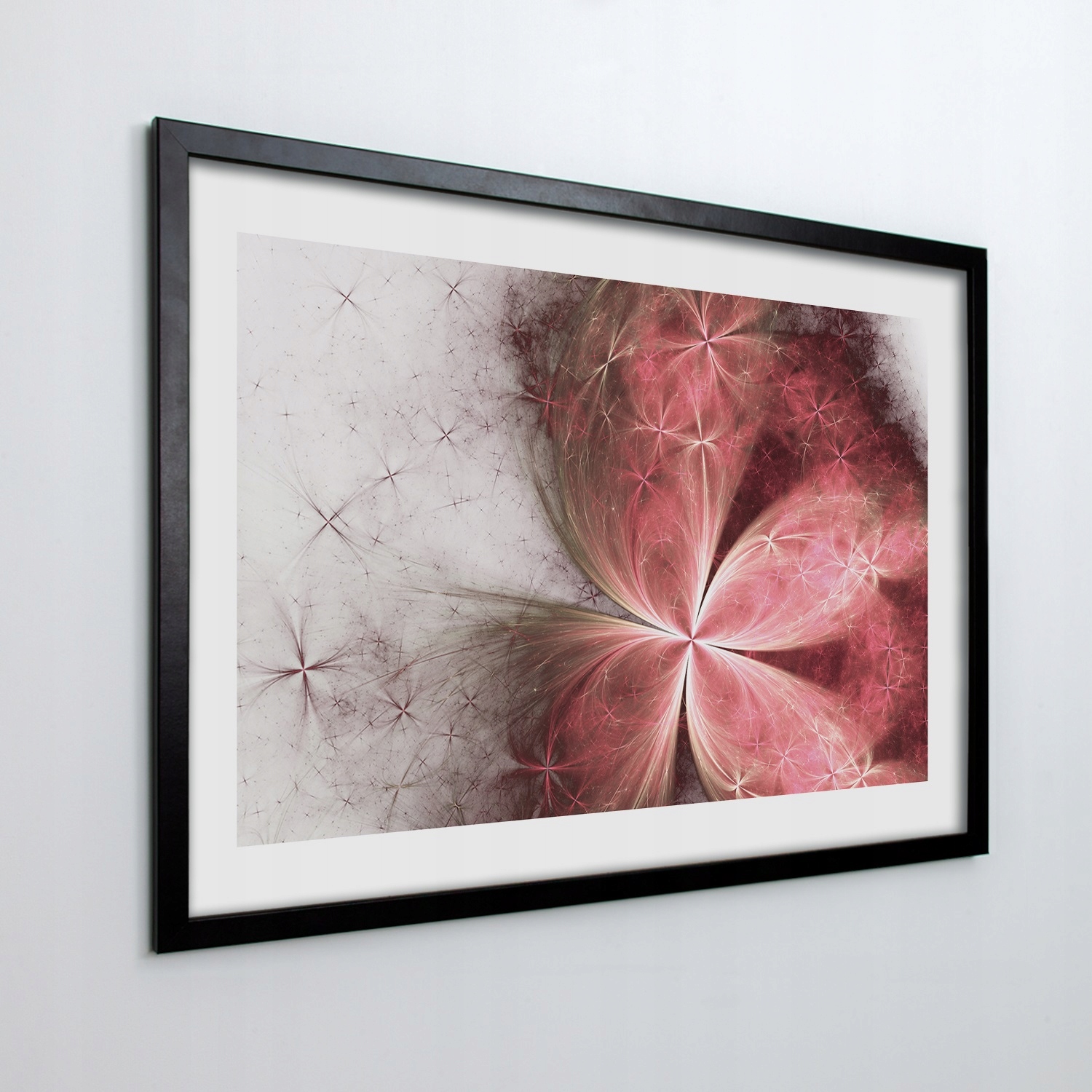 Nástěnný obraz v rámu Růžový květ grafika 100x70