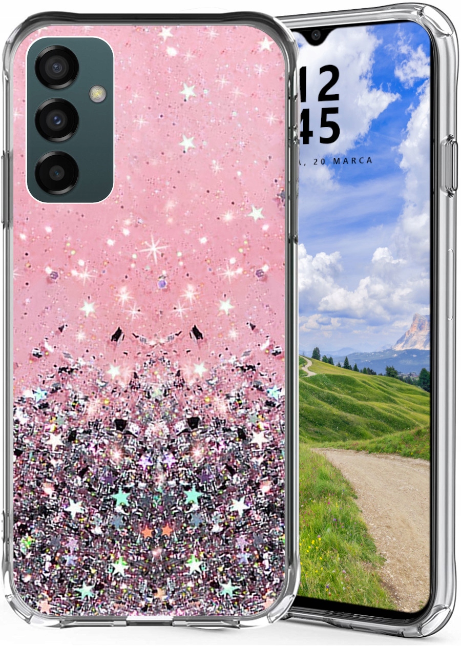 

Etui do Samsung M23 5G Glitter Case Brokat Szkło